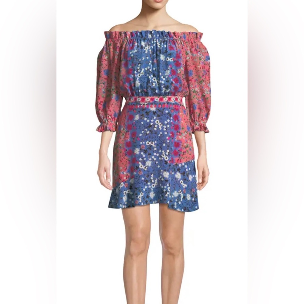 Saloni floral dress